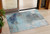 3' X 5' Teal Blue And Gray Abstract Washable Indoor Outdoor Area Rug - Teal Blue, Gray