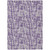 5' X 8' Purple And Lavender Abstract Washable Indoor Outdoor Area Rug Transitional Style - Purple, Lavender Color