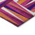5' X 8' Red Purple And Copper Geometric Washable Indoor Outdoor Area Rug