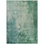 3' X 5' Emerald Abstract Washable Indoor Outdoor Area Rug