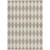 5' X 8' Taupe And Ivory Geometric Washable Indoor Outdoor Area Rug