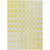 3' X 5' Yellow And Gray Geometric Washable Indoor Outdoor Area Rug