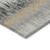 5' X 8' Gray Brown And Beige Striped Washable Indoor Outdoor Area Rug