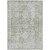 5' X 8' Artichoke Green Oriental Washable Indoor Outdoor Area Rug