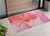 3' X 5' Pink Abstract Washable Non Skid Indoor Outdoor Area Rug Transitional Style - Pink Color