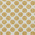 3' X 5' Gold And Ivory Polka Dot Washable Indoor Outdoor Area Rug