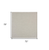 6' Ivory And Silver Square Geometric Indoor Outdoor Area Rug