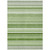 3' X 5' Artichoke Green Striped Washable Non Skid Indoor Outdoor Area Rug - Artichoke Green