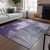 3' X 5' Purple Lilac And Eggplant Abstract Washable Indoor Outdoor Area Rug