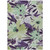 5' X 8' Purple And Lavender Floral Washable Indoor Outdoor Area Rug - Purple, Lavender