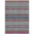 3' X 5' Taupe Purple And Blue Striped Washable Indoor Outdoor Area Rug