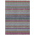 3' X 5' Taupe Purple And Blue Striped Washable Indoor Outdoor Area Rug