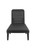 75" Black Heavy Duty Plastic Outdoor Stacking Chaise Lounge