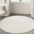 4' Ivory And White Geometric Indoor Outdoor Area Rug