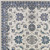 5' X 7' Ivory And Blue Floral Indoor Outdoor Area Rug