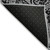 5' X 8' Black Gray And White Paisley Washable Indoor Outdoor Area Rug
