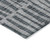 5' X 8' Charcoal And Gray Striped Washable Indoor Outdoor Area Rug