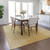 3' X 5' Gold And Ivory Abstract Washable Indoor Outdoor Area Rug Transitional Style - Gold, Ivory Color
