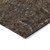 3' X 5' Brown Tan And Charcoal Damask Washable Indoor Outdoor Area Rug