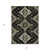 5' X 8' Black Ivory And Taupe Medallion Washable Indoor Outdoor Area Rug
