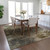 5' X 8' Chocolate And Beige Abstract Washable Indoor Outdoor Area Rug