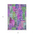 3' X 5' Purple Lilac And Green Village Houses Washable Indoor Outdoor Area Rug