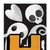 72" Black Orange And White Solid Wood Hey Boo Halloween Ghost Porch Sign