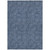 3' X 5' Navy Blue And Ivory Geometric Washable Indoor Outdoor Area Rug Transitional Style - Navy Blue, Ivory Color