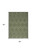 5' X 7' Dark Green And Light Green Geometric Indoor Outdoor Area Rug