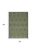 5' X 7' Dark Green And Light Green Geometric Indoor Outdoor Area Rug