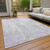 5' X 8' Lavender And Ivory Abstract Washable Indoor Outdoor Area Rug - Lavender, Ivory