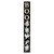 72" Black White And Orange Halloween Ghost Solid Wood Porch Sign