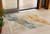3' X 5' Orange And Gray Abstract Washable Indoor Outdoor Area Rug