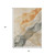 3' X 5' Orange And Gray Abstract Washable Indoor Outdoor Area Rug