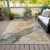 3' X 5' Orange And Gray Abstract Washable Indoor Outdoor Area Rug