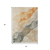 3' X 5' Orange And Gray Abstract Washable Indoor Outdoor Area Rug