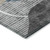 5' X 8' Blue Gray And Charcoal Abstract Washable Indoor Outdoor Area Rug