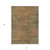 5' X 8' Terra Cotta Brown And Copper Abstract Washable Indoor Outdoor Area Rug