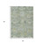 5' X 8' Sage And Gold Medallion Washable Indoor Outdoor Area Rug