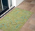 3' X 5' Artichoke Green Paisley Washable Indoor Outdoor Area Rug