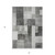 5' X 8' Pewter And Black Geometric Washable Indoor Outdoor Area Rug