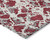 5' X 8' Burgundy And Ivory Abstract Washable Indoor Outdoor Area Rug - Burgundy, Ivory