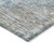5' X 8' Denim Blue And Beige Geometric Washable Indoor Outdoor Area Rug