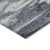 5' X 8' Gray And Silver Abstract Washable Indoor Outdoor Area Rug Transitional Style - Gray, Silver Color