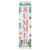 36" Blue And Pink Solid Wood Tropical Floral Aloha Summer Porch Sign