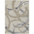 3' X 5' Beige Ivory And Gray Abstract Washable Indoor Outdoor Area Rug