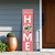 36" Pink And White Solid Wood Tropical Floral Welcome Home Porch Sign