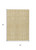 5' X 8' Gold And Ivory Geometric Washable Indoor Outdoor Area Rug - 880016829778