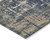 5' X 8' Navy Blue And Beige Geometric Washable Indoor Outdoor Area Rug - Navy Blue, Beige