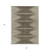 5' X 8' Coffee And Ivory Abstract Washable Indoor Outdoor Area Rug